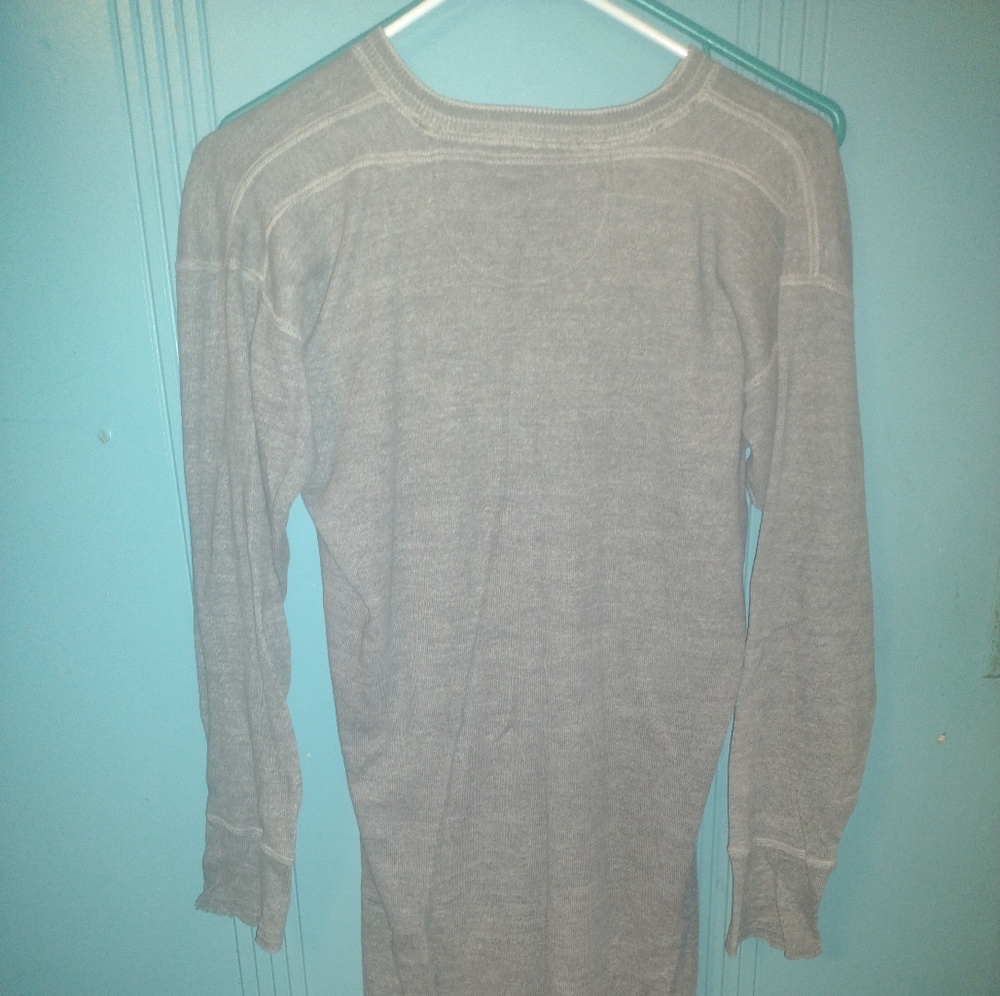 VINTAGE UNDERSHIRT size large men's old thermal shirt by onetta